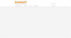Desktop Screenshot of kommweit.de